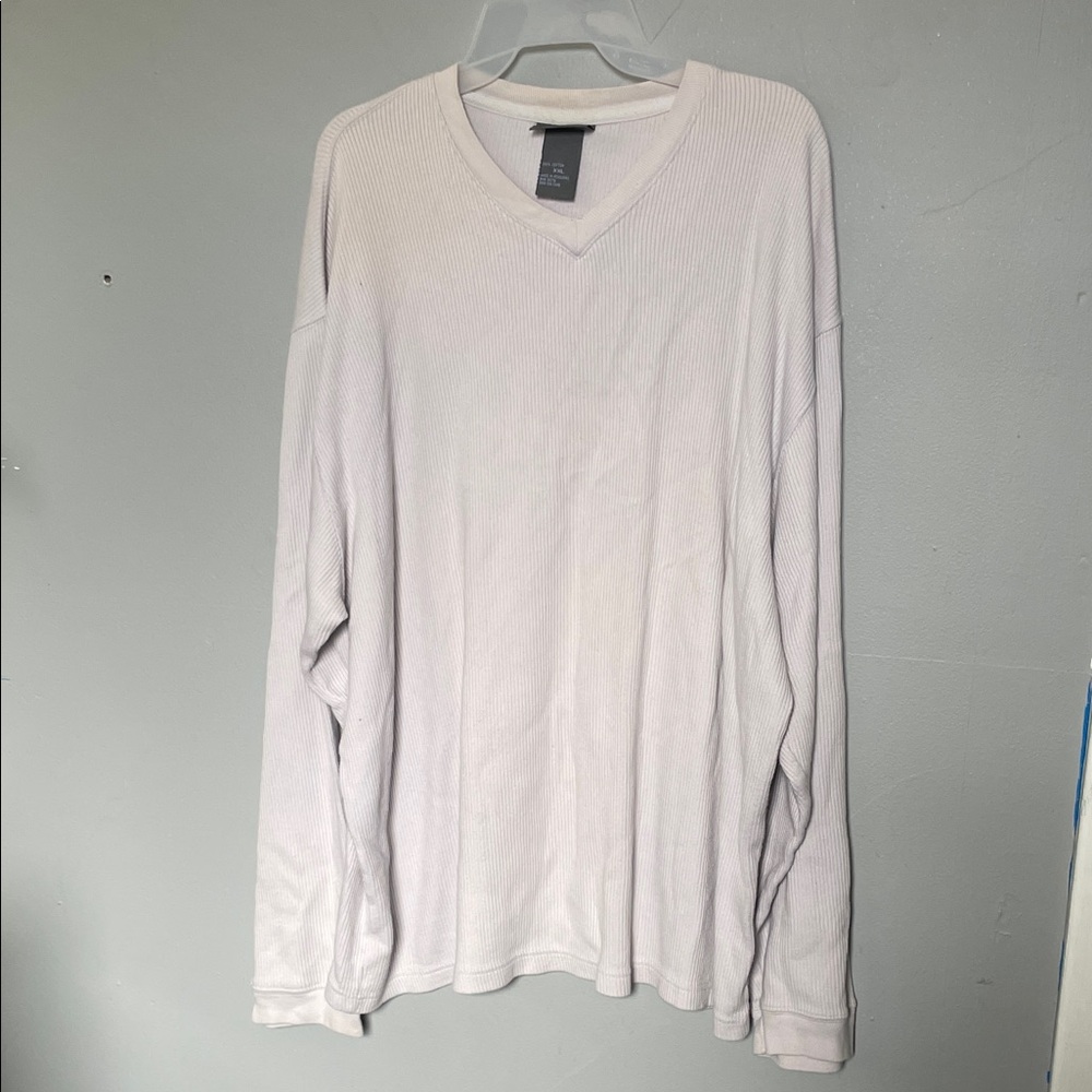 Colorado Men’s XXL Cotton ribbed slouchy off white sweater